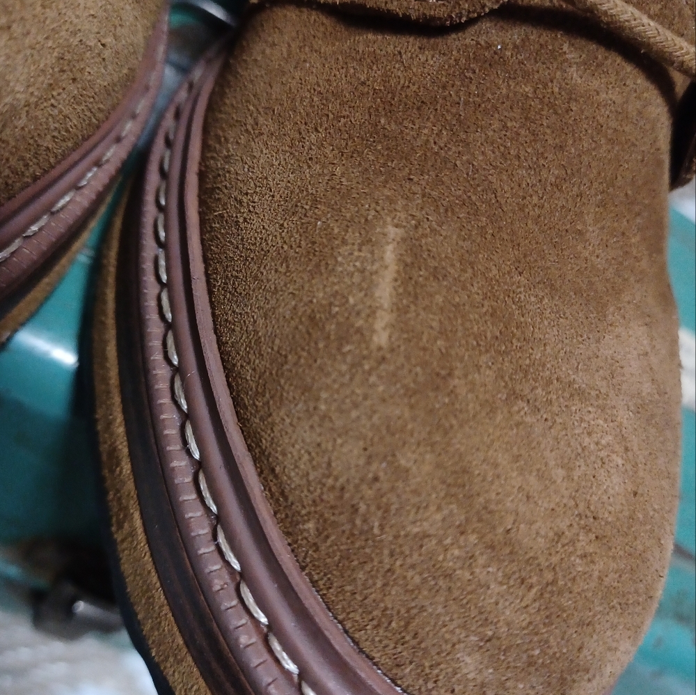 Suede Lace-Up Platform Ankle Boots in Brown - Picture 14 of 14